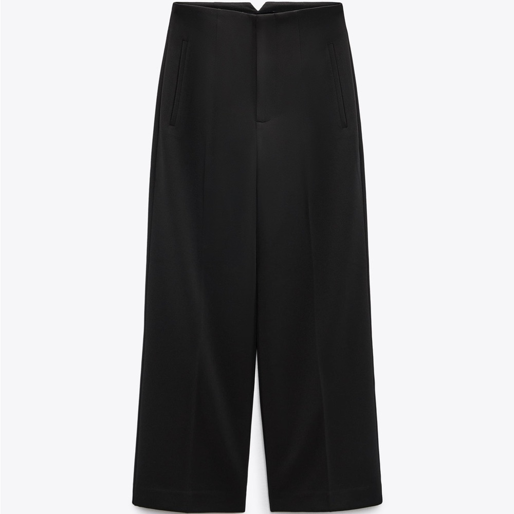 ZARA STRAIGHT FIT CULOTTE-STYLE TROUSERS